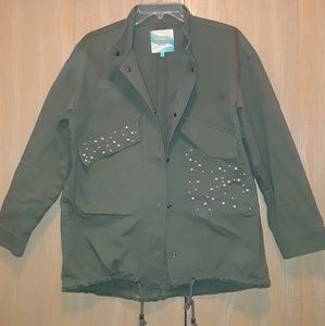 Olive green beaded jacket!